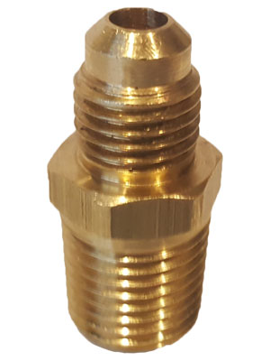 1/4" Brass X 1/4" JIC Fitting Connector