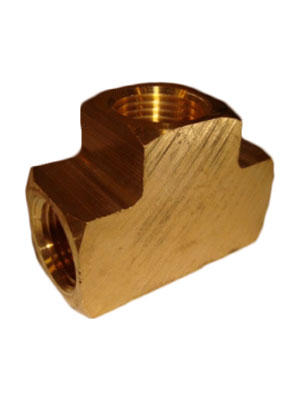 1/2" Brass "T" Connector